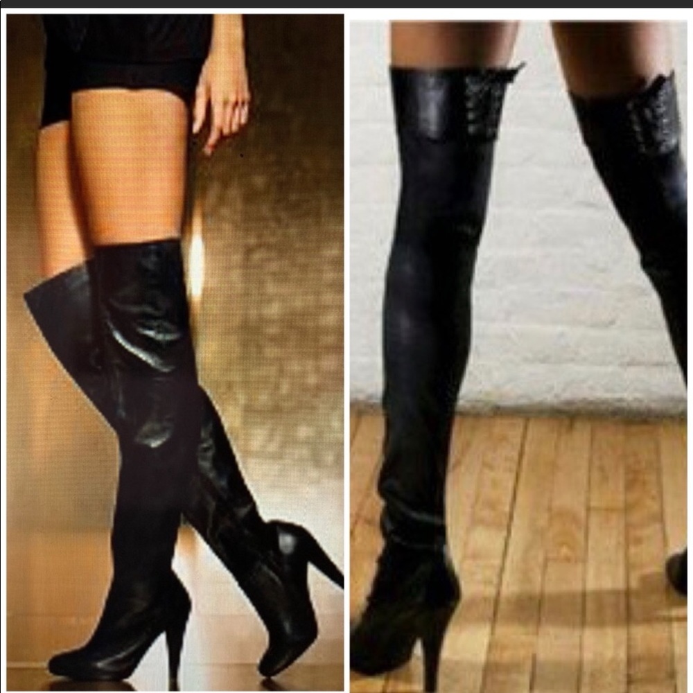 Colin sStuart-VS thigh high black boots